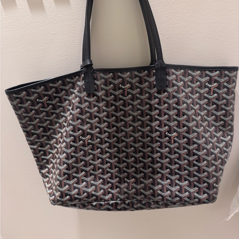 Goyard Black and Brown Patterned Tote - Picture 4 of 9